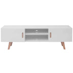 Mueble para TV MDF blanco brillante 150x35x48,5 cm