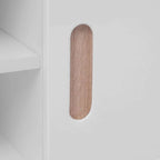 Mueble para TV MDF blanco brillante 150x35x48,5 cm