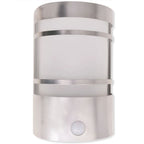 Lámpara de pared para exterior con sensor de acero inoxidable