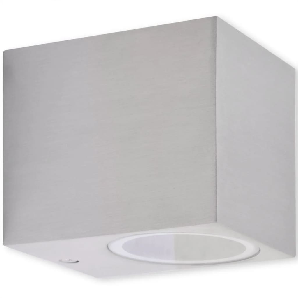 Lámparas de pared cúbicas para exteriores 2 piezas