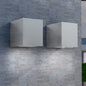 Outdoor Cube Wall Lights 2-Pack