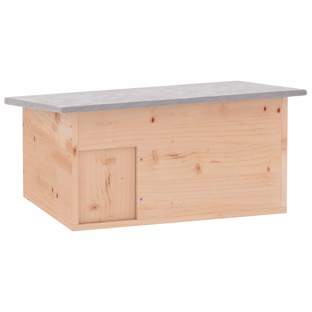Casa para erizos de madera 45x33x22 cm