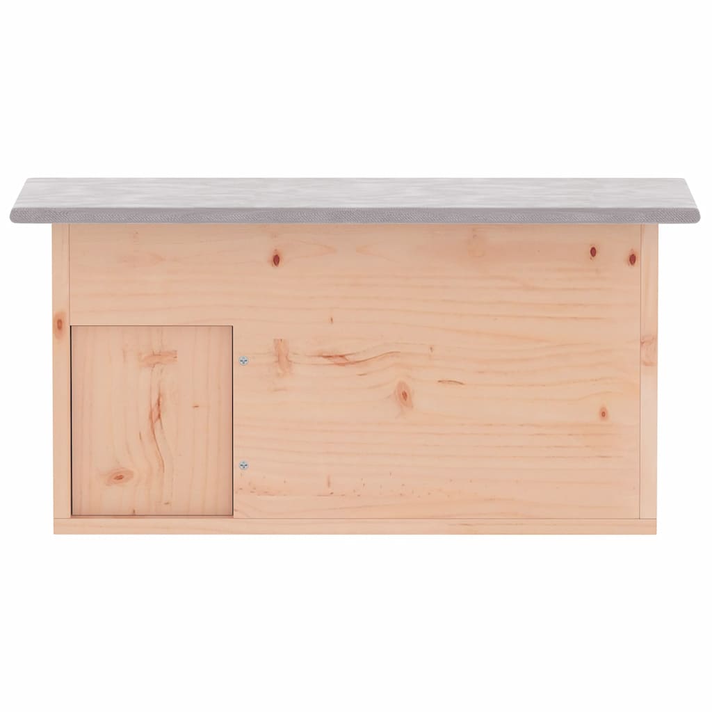 Casa para erizos de madera 45x33x22 cm