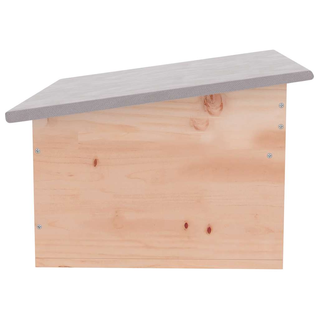 Casa para erizos de madera 45x33x22 cm