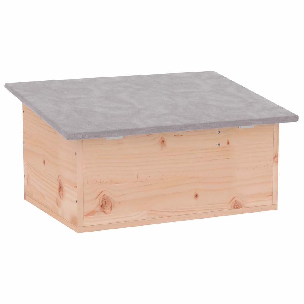 Casa para erizos de madera 45x33x22 cm