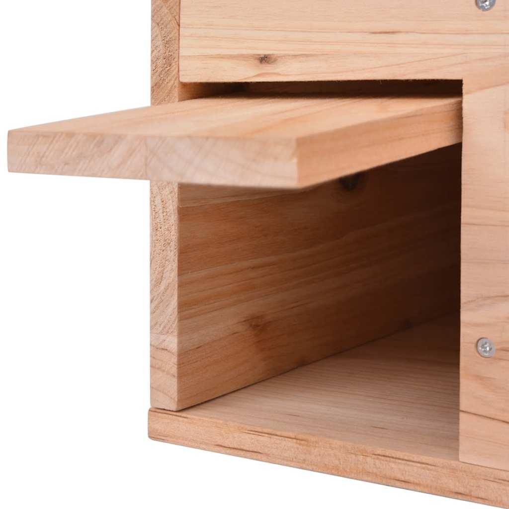Casa para erizos de madera 45x33x22 cm