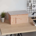 Casa para erizos de madera 45x33x22 cm