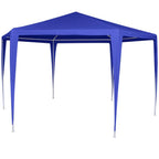 Marquesina con 6 paredes laterales azul 2x2 m