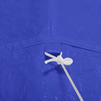 Marquesina con 6 paredes laterales azul 2x2 m