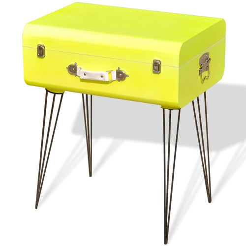 Mesita auxiliar amarillo 49,5x36x60 cm