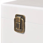 Mesita auxiliar blanco 40x30x57 cm