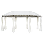 Cenador blanco crema 530x350x265 cm