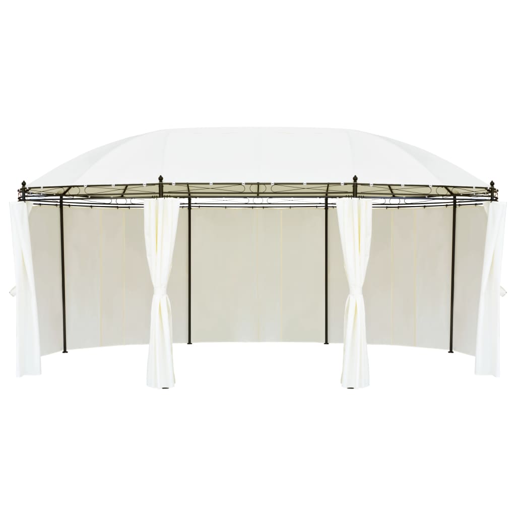 Cenador blanco crema 530x350x265 cm