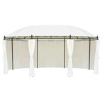 Cenador blanco crema 530x350x265 cm