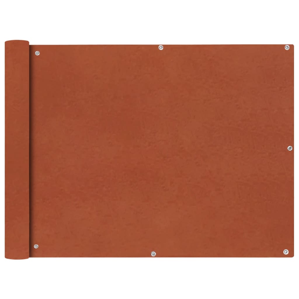 Toldo lateral para balcón tela oxford terracota 90x600 cm