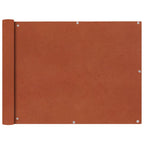 Toldo lateral para balcón tela oxford terracota 90x600 cm