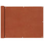 Terracotta Oxford Fabric Side Awning for Balcony 90x600 cm