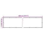 Toldo para balcón tela oxford 75x400 cm beige