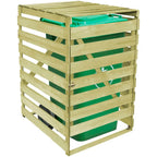 Cobertizo para contenedor de basura de madera impregnada 240 L