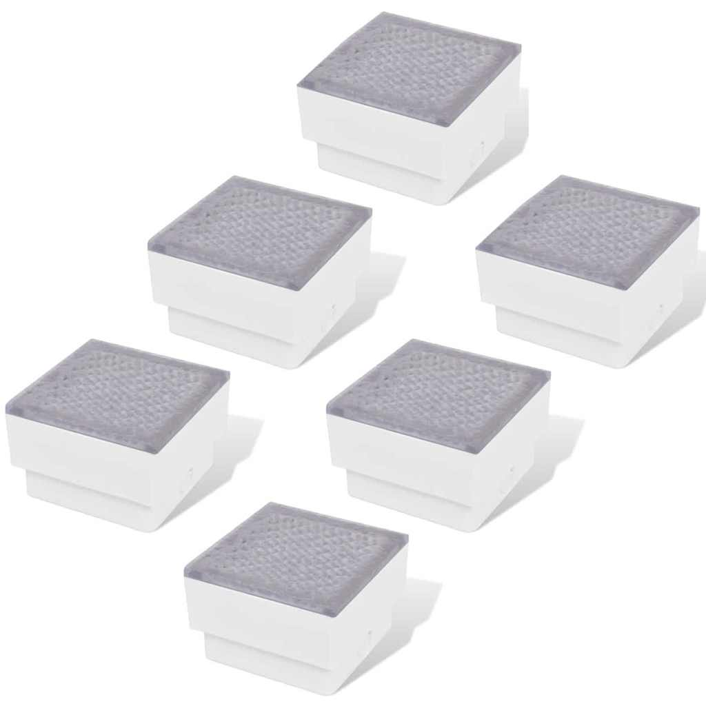 Focos empotrables LED 6 uds 100x100x68 mm