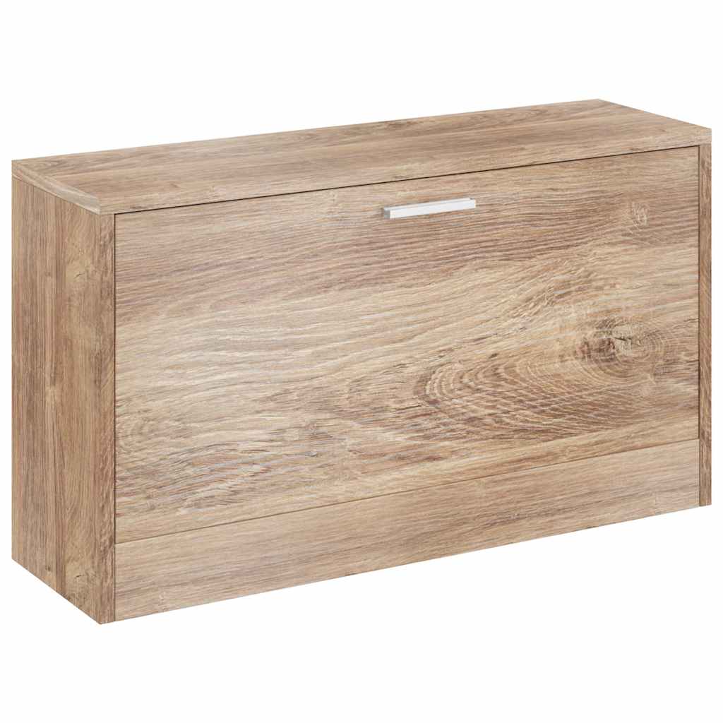 Zapatero de color roble 80x24x45 cm