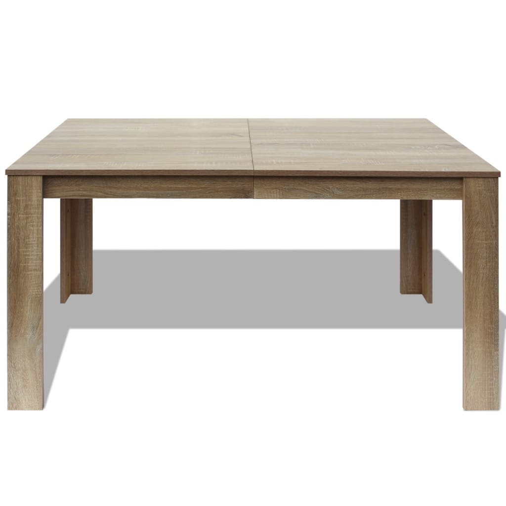 Mesa de comedor color roble 140x80x75 cm