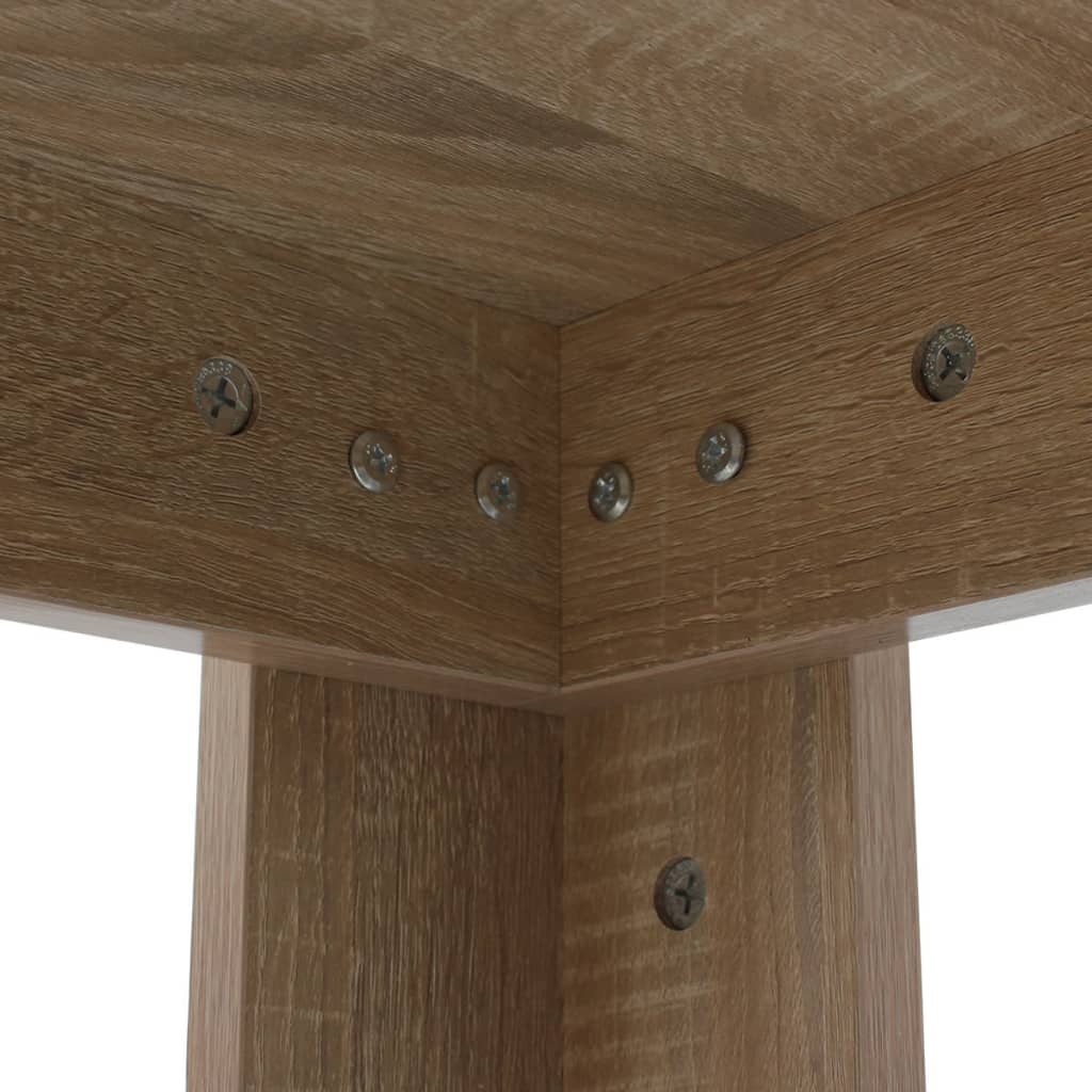 Mesa de comedor color roble 140x80x75 cm