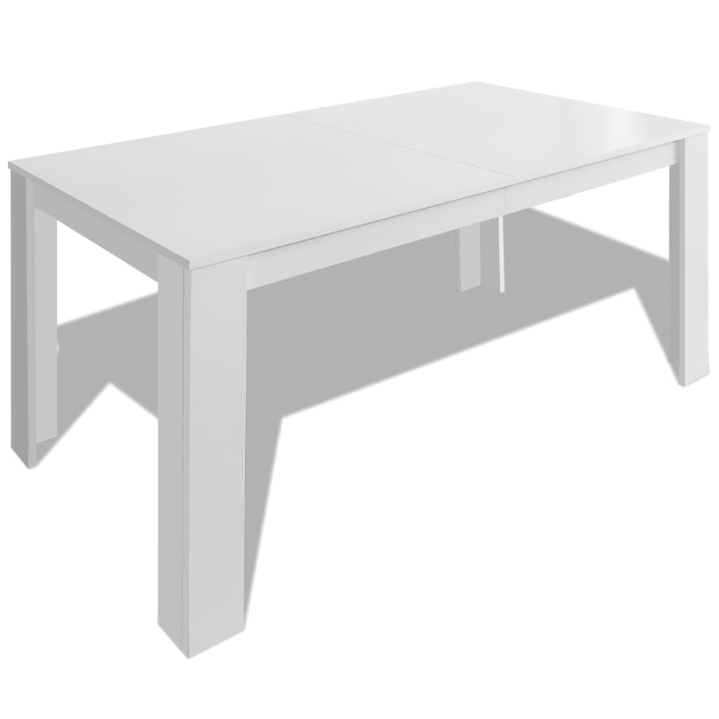 Mesa de comedor blanca 140x80x75 cm