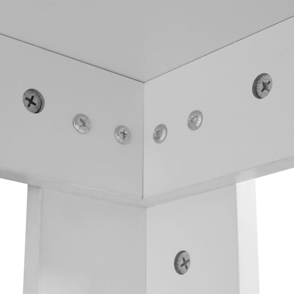 Mesa de comedor blanca 140x80x75 cm