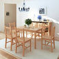 Conjunto de sala de jantar 3 peças madeira de pinho branco