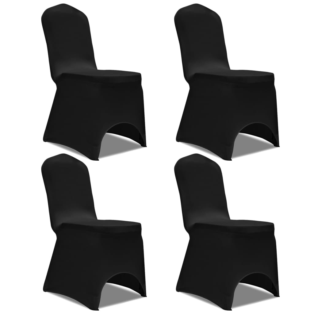 Funda de silla elástica 12 unidades blanca