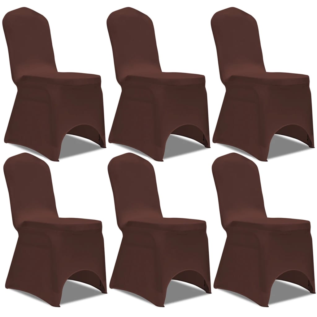 Funda de silla elástica 12 unidades blanca