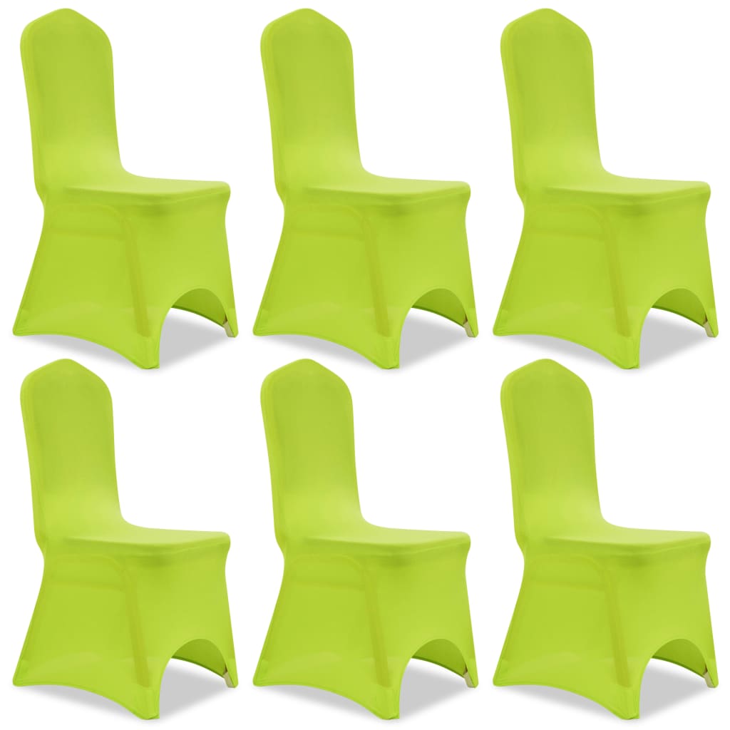 Funda de silla elástica 12 unidades blanca