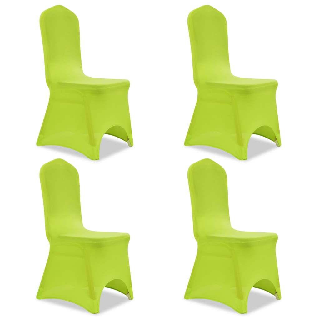 Funda de silla elástica 12 unidades blanca