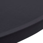 Funda elástica para mesa 2 unidades 60 cm gris antracita