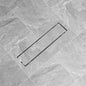 Grelha de duche linear 2 peças bolha 630x140 mm aço inoxidável