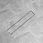 Grelha de duche linear 2 peças bolha 630x140 mm aço inoxidável