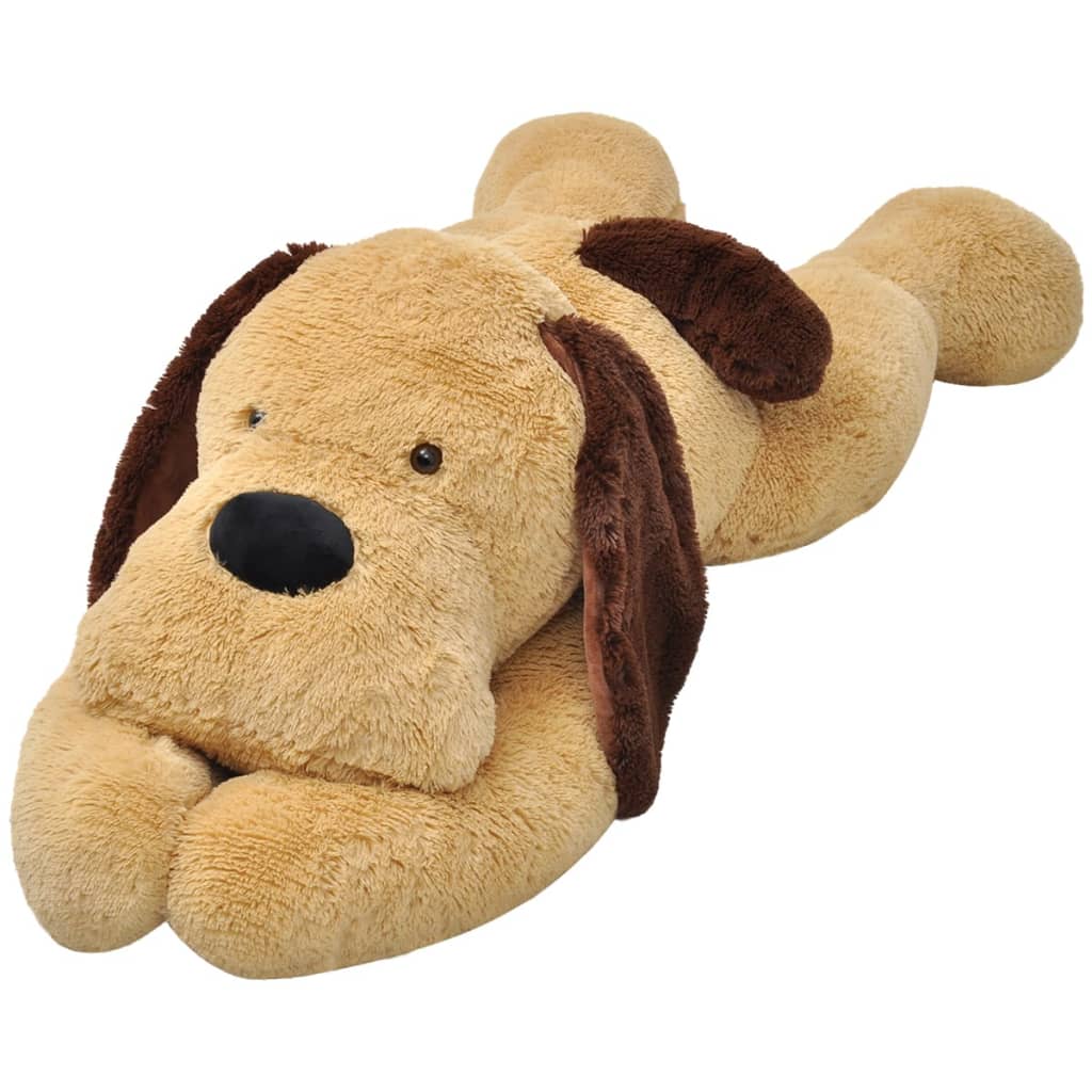Perro de peluche marrón 120 cm