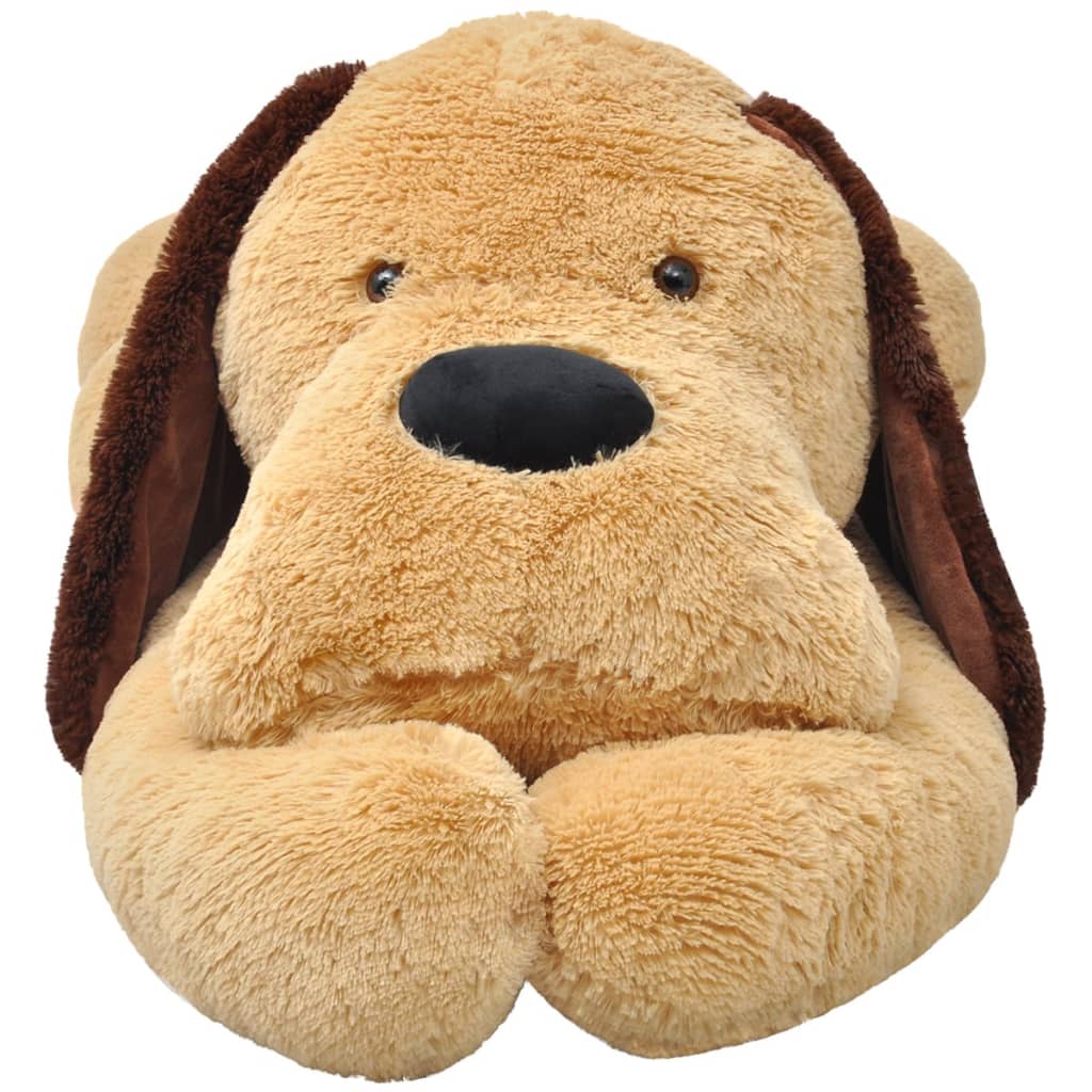 Perro de peluche marrón 120 cm