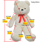 Osito de peluche grande blanco 170 cm