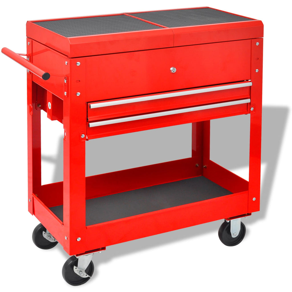 Carro de herramientas Rojo 70.5 x 37 x 71 cm Acero