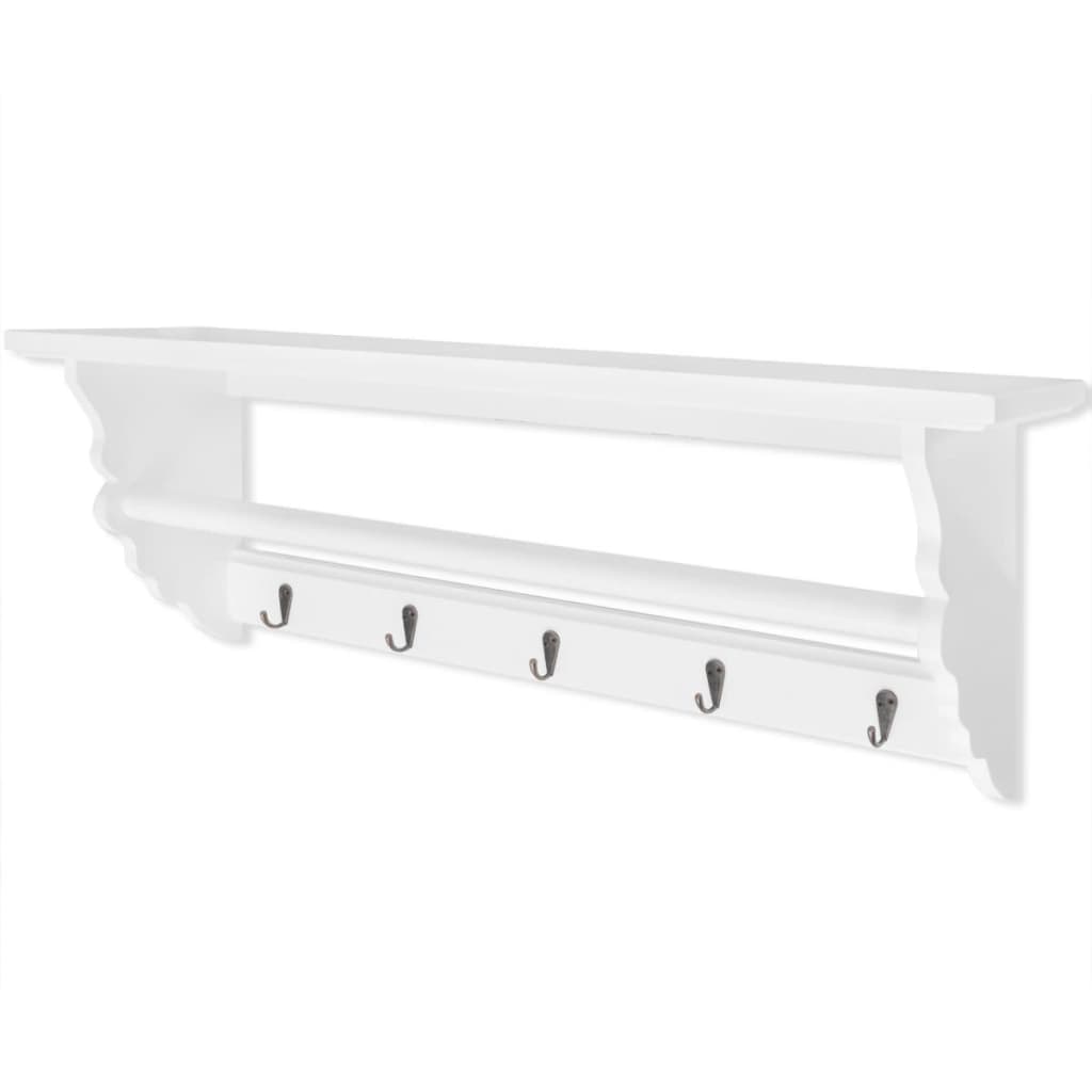 Perchero estilo barroco MDF blanco