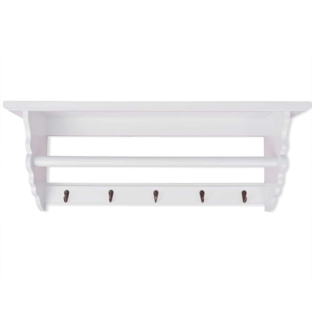 Perchero estilo barroco MDF blanco