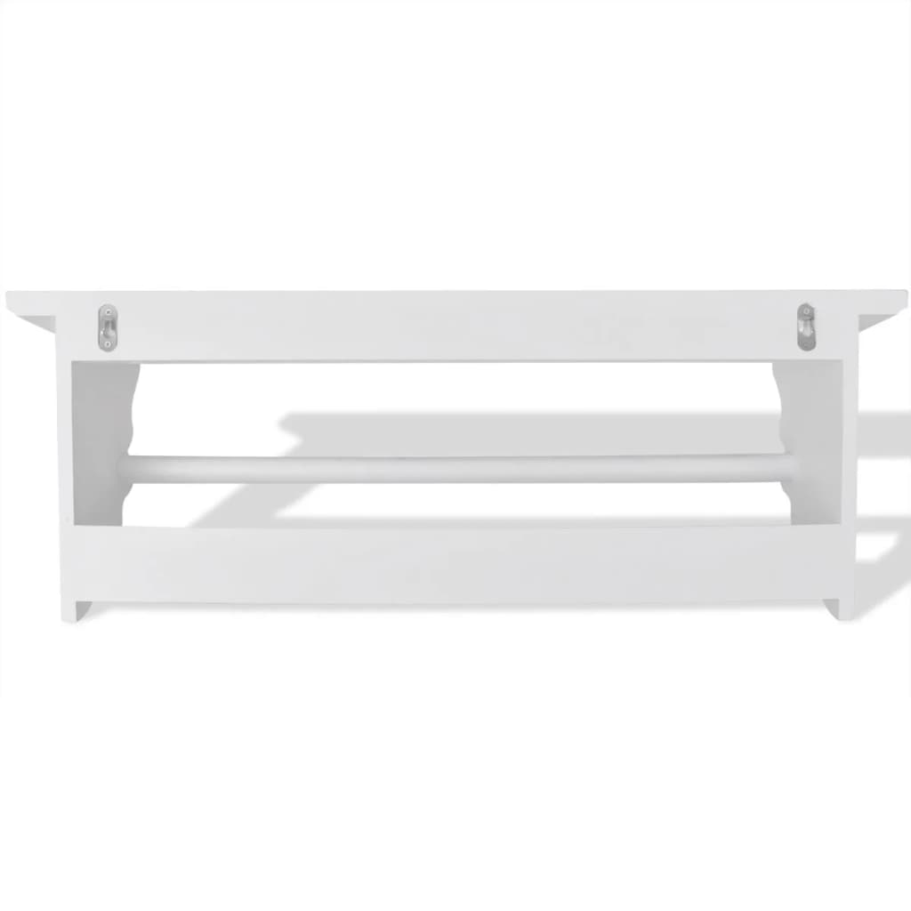 Perchero estilo barroco MDF blanco