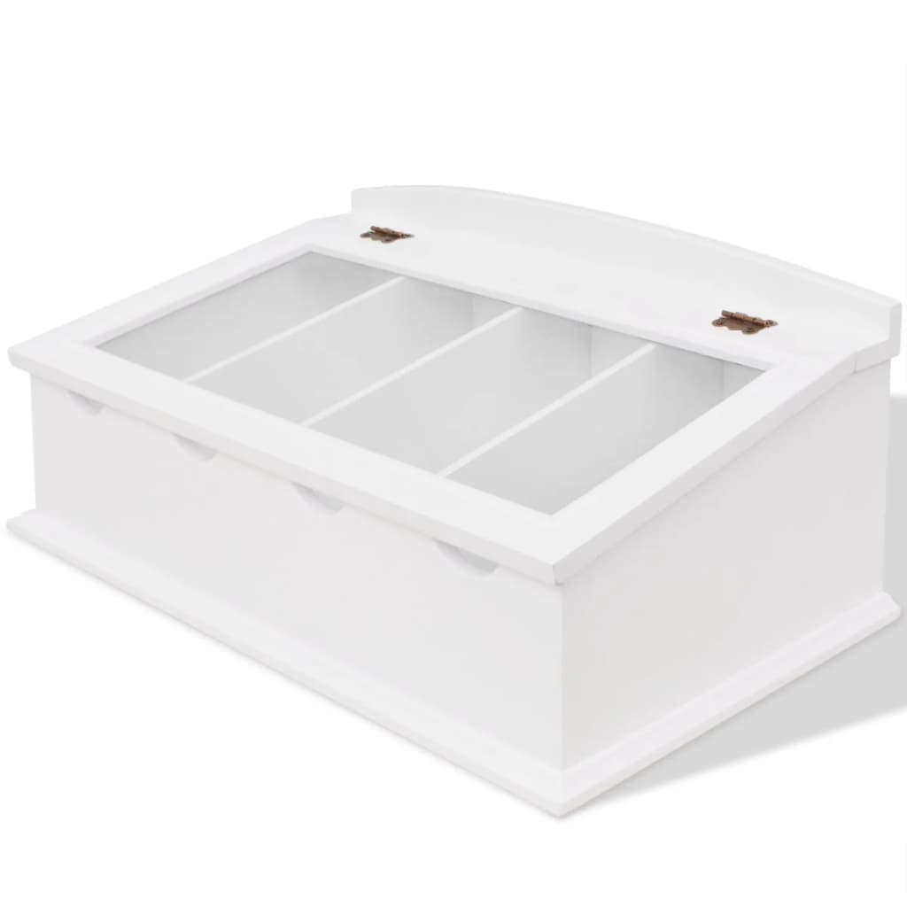 Cubertero estilo barroco MDF blanco