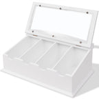 Cubertero estilo barroco MDF blanco
