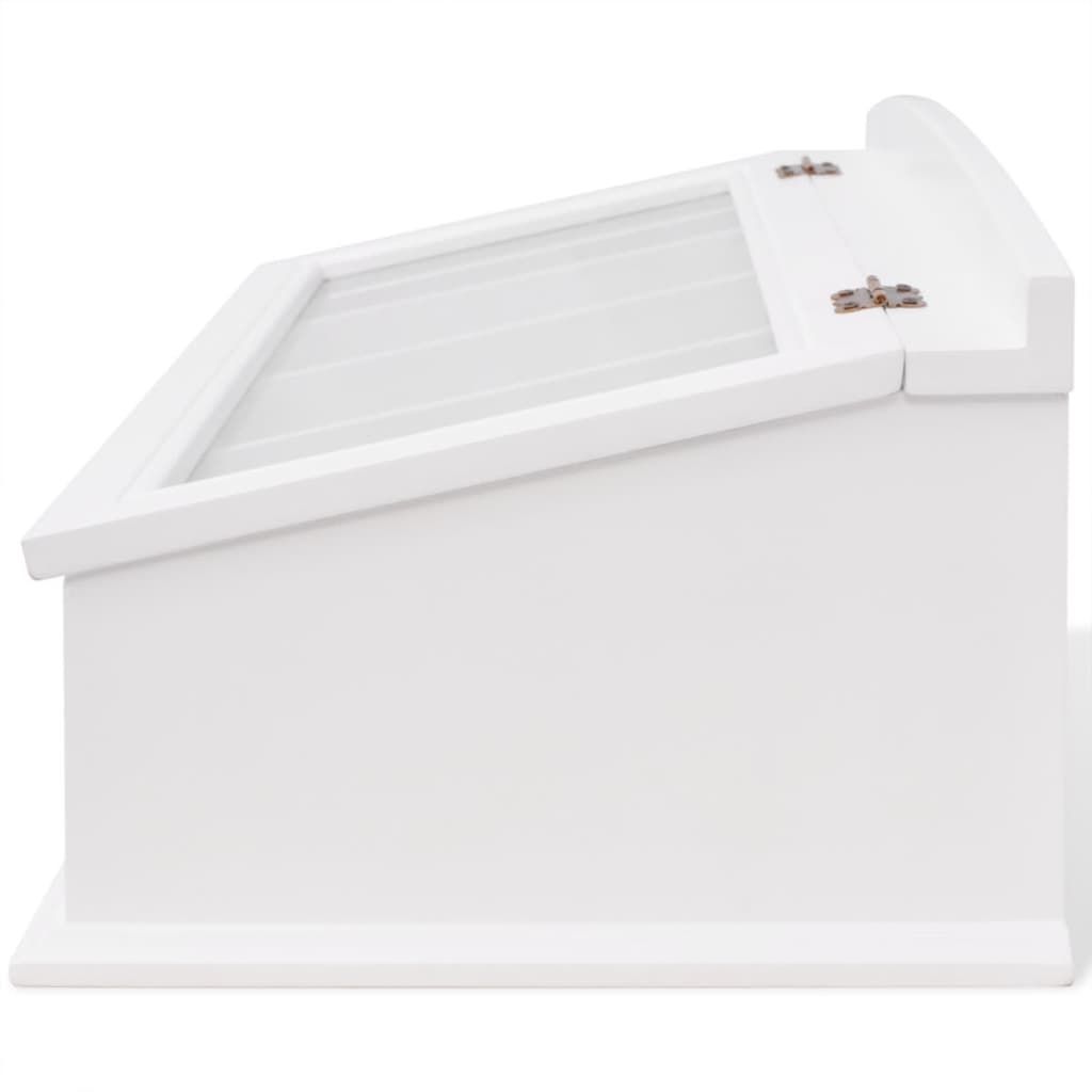 Cubertero estilo barroco MDF blanco