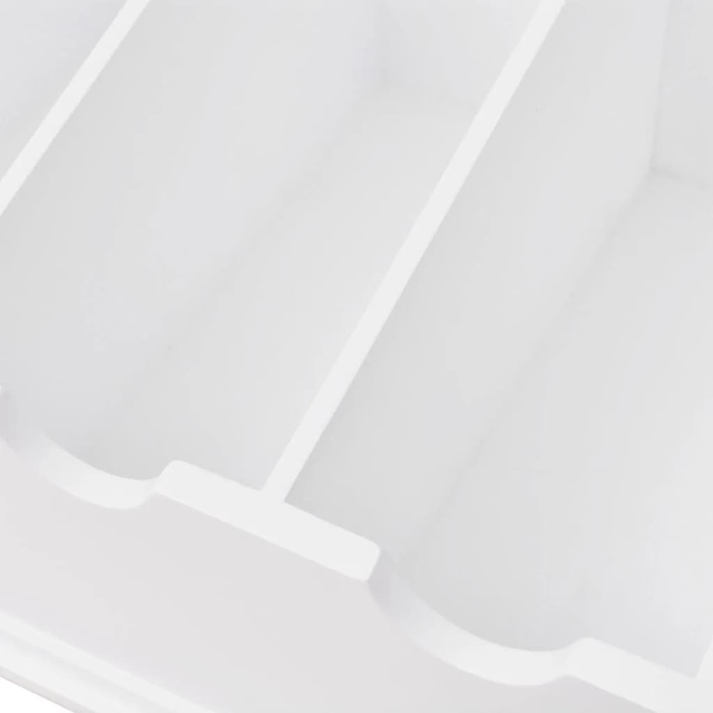 Cubertero estilo barroco MDF blanco
