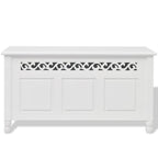 Banco de almacenamiento estilo barroco MDF blanco