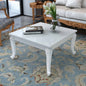 Mesa de centro blanco brillante 100x60x42 cm